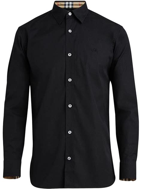 black burberry shirt men& 39|men's Burberry button down shirt.